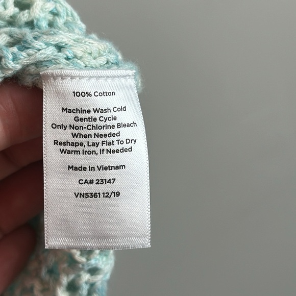 NWT Talbots Open Stitch Space Dyed Long Sleeve Ribbed Sweater Size M - Picture 7 of 10